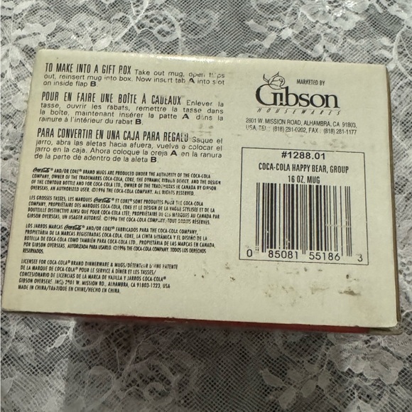 Vintage 1998 Coca Cola Christmas Holiday Mug Original Box Collectible Polarbear - Picture 8 of 12